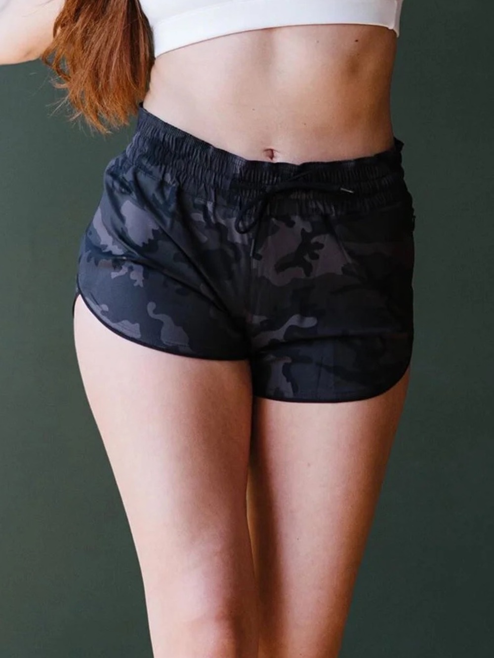 ZYIA Black Camo Flip It Shorts